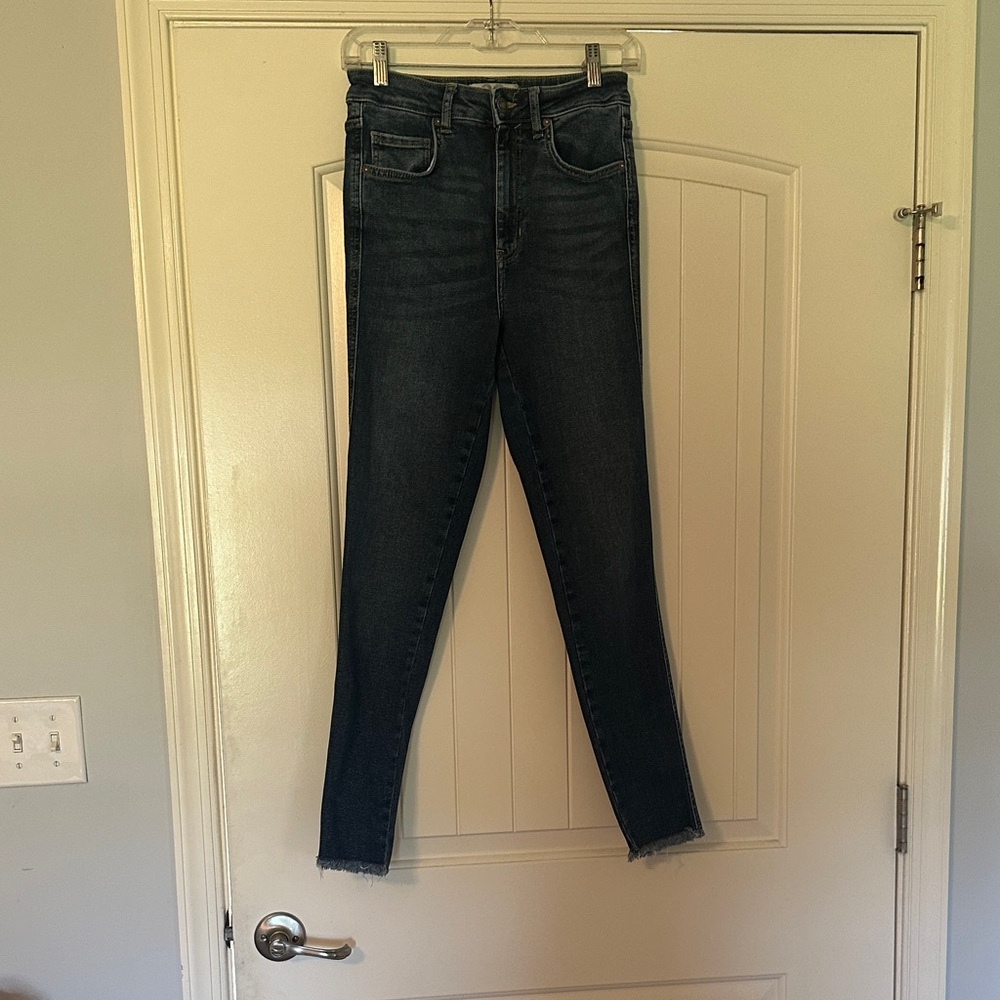 Free People Medium Wash Skinny Jeans